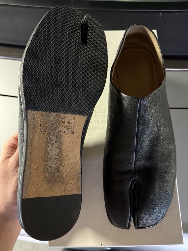 Maison Margiela Tabi shoe with a new sole and protector